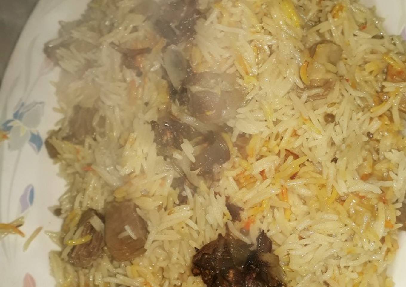 Beef yakhni pulao