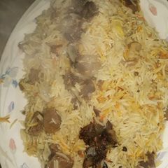 A picture of Beef yakhni pulao.