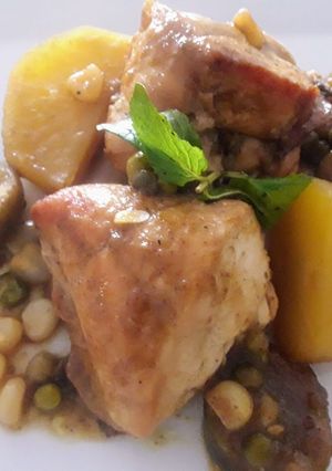 Una foto de Pollo con Salsa de Higos a lo Carmelita