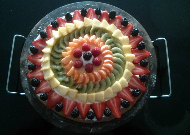 recipes for Fruit Pizza | how to make homemade Fruit Pizza