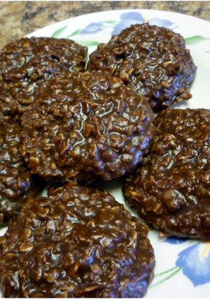 A picture of Chocolate No Bakes (no Peanut Butter).