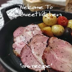 A picture of Roast Pork With Apples - A Chef's Version.