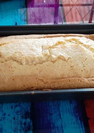 Una foto de Budín de dulce de leche y coco