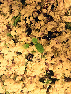A picture of Heidi's Christmas Cous Cous Salad.