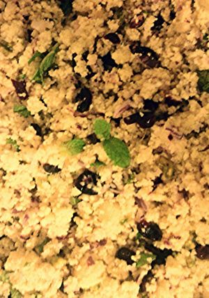 A picture of Heidi's Christmas Cous Cous Salad.