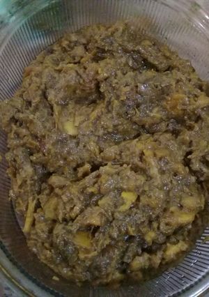 Una foto de Dulce de plátano