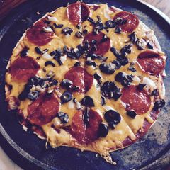 A picture of Tortilla Oven Baked Pizza.