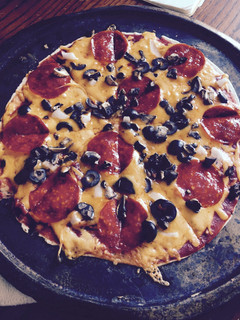 A picture of Tortilla Oven Baked Pizza.