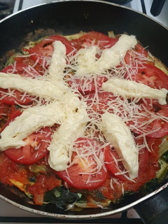 Una foto de Pizza de acelga