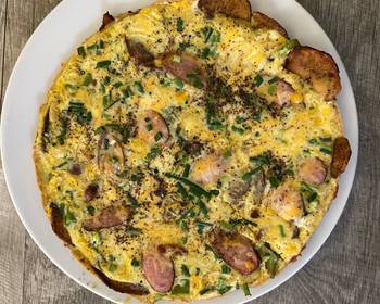 Easy Making Recipe Left over special Frittata Restaurant Style