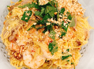Hình của món Gỏi xoài eat clean.