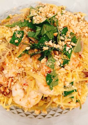 Hình của món Gỏi xoài eat clean.