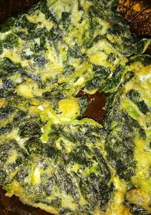 Foto resep Omelet Bayam