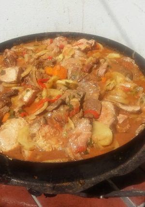 Una foto de Bondiola de cerdo al disco