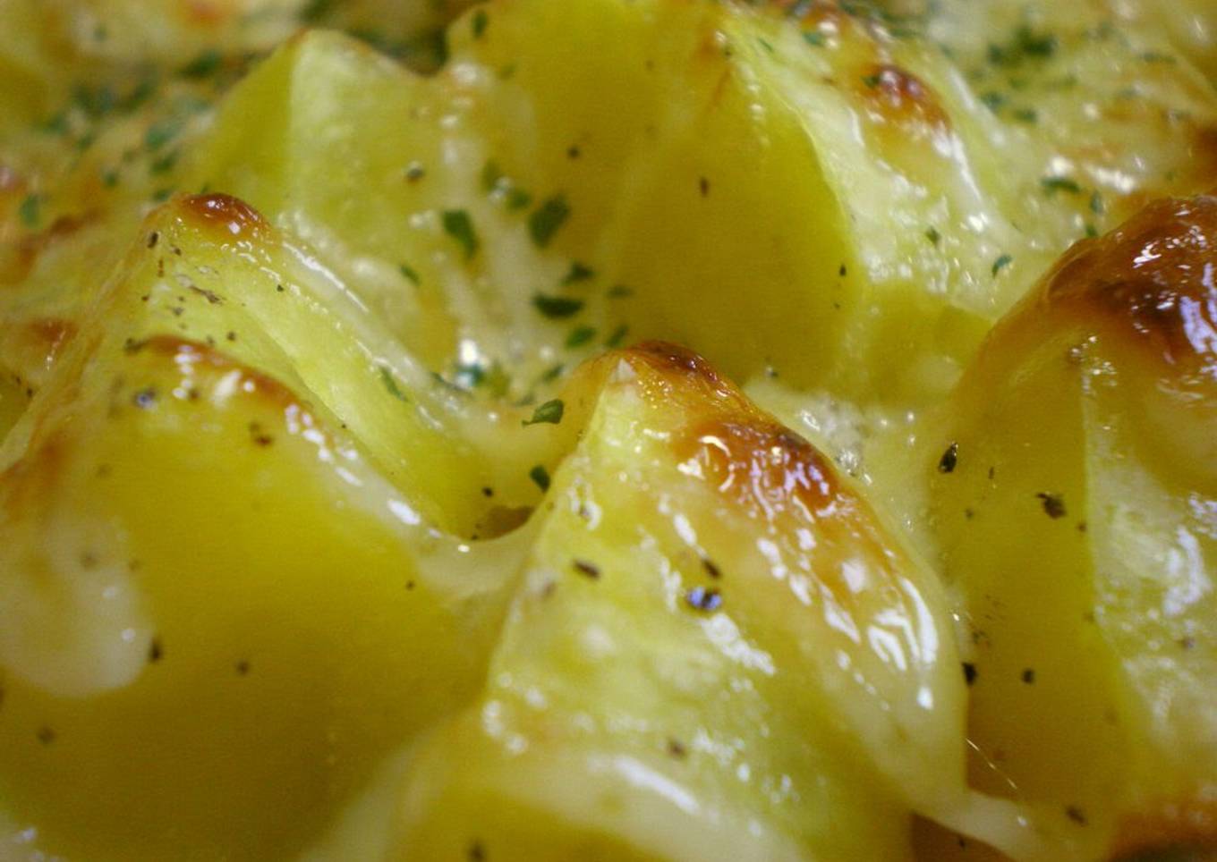 Soy Sauce Butter Baked Potatoes