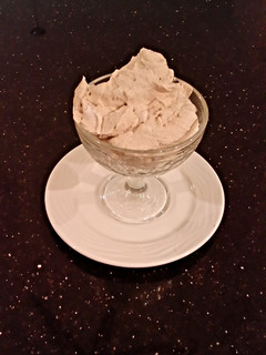 A picture of Whipped Cream Apple Butter Cream Cheese Frosting /Filling.