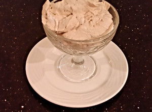 A picture of Whipped Cream Apple Butter Cream Cheese Frosting /Filling.