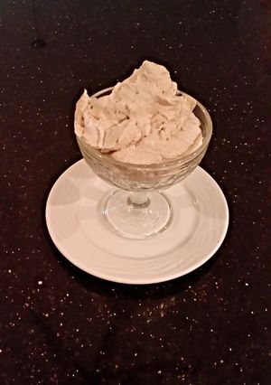 A picture of Whipped Cream Apple Butter Cream Cheese Frosting /Filling.