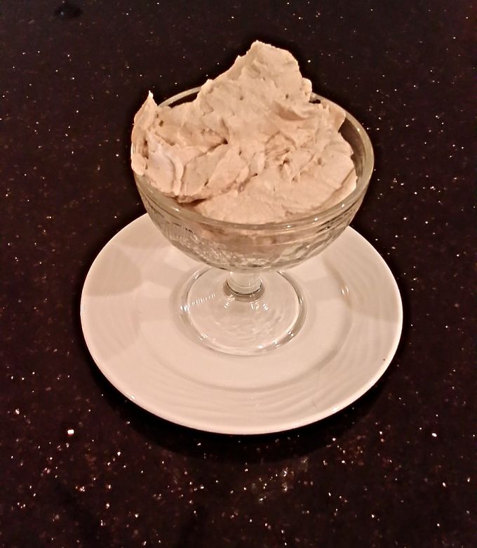 A picture of Whipped Cream Apple Butter Cream Cheese Frosting /Filling.