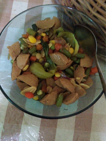 Langkah Mudah untuk Menyiapkan Resep Pakcoy tumis jagung baso yang Enak