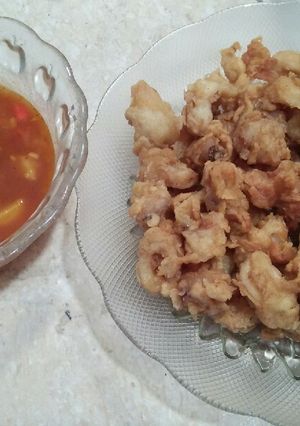 Foto resep Cumi goreng tepung asam manis pedas