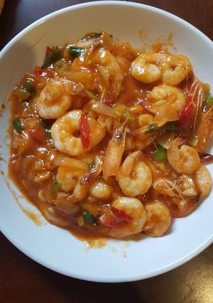 Foto resep Udang Saus Padang