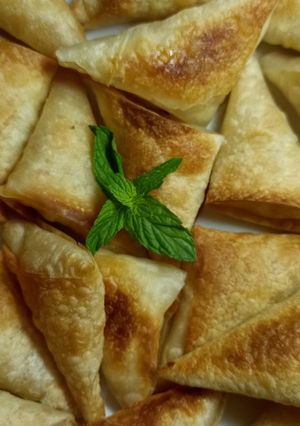 صورة لوصفة سمبوسك جبنة بالفرن 🥟🥟