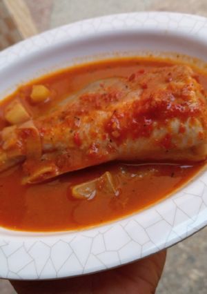 A picture of Super spicy fish soup.