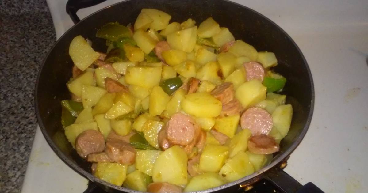 Fried potatoes and turkey sausage Recipe by Jenn - Cookpad