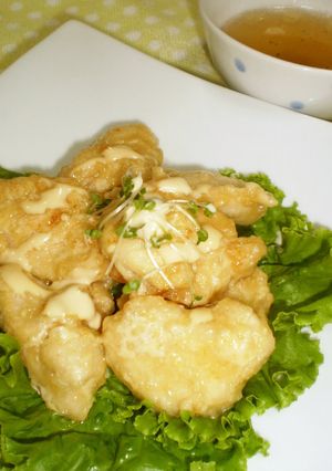 A picture of Tender Chicken Breast in Soy Sauce and Mayonnaise.