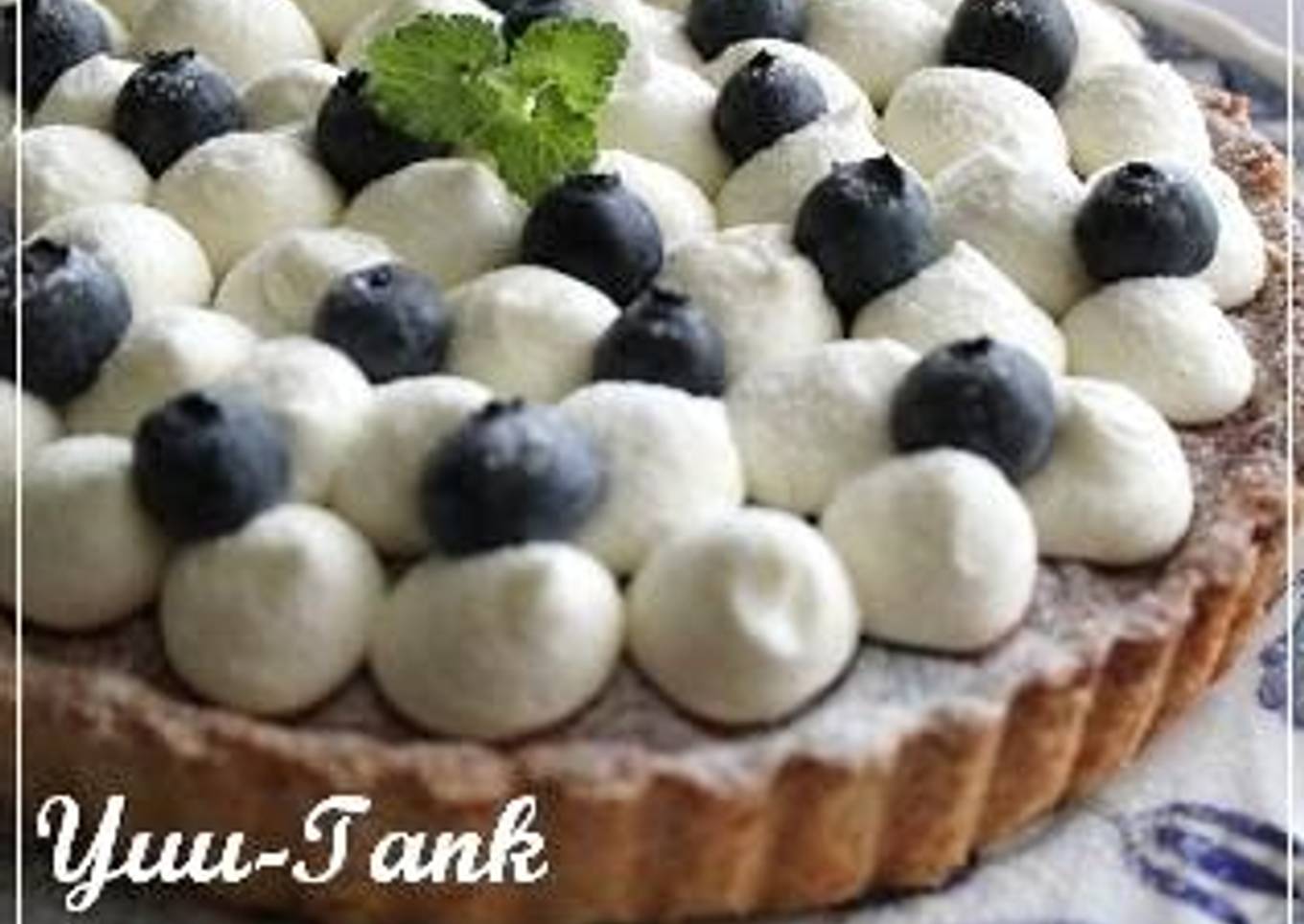 Cheese Cream Blueberry Tart
