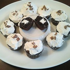 A picture of Chocolate Cream Filled Cupcakes.