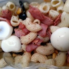 A picture of Macaroni salad.