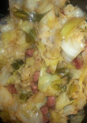 A picture of fried cabbage..