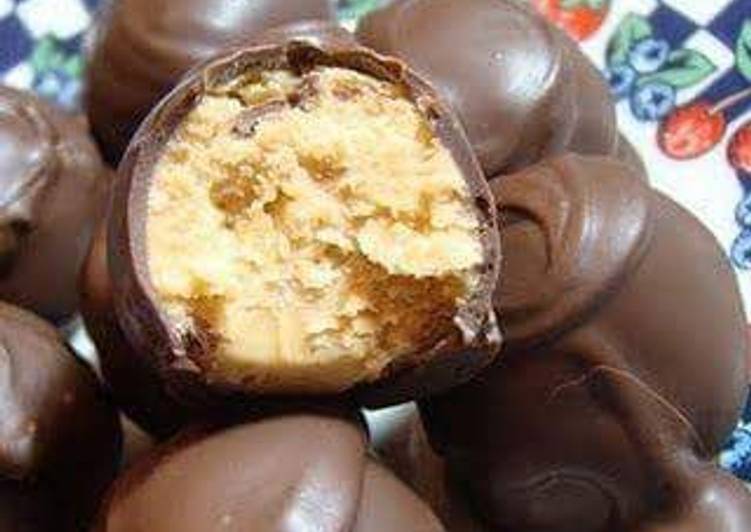 Recipe: Tasty No Bake Chocolate Covered Peanut Butter Balls