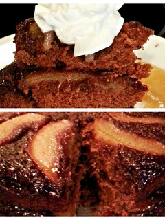 A picture of Tinklee's Spicy Pear Cake.