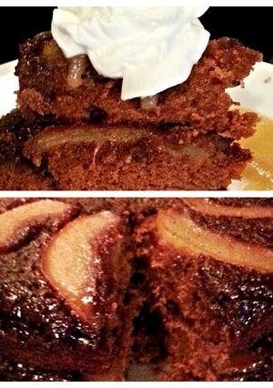 A picture of Tinklee's Spicy Pear Cake.