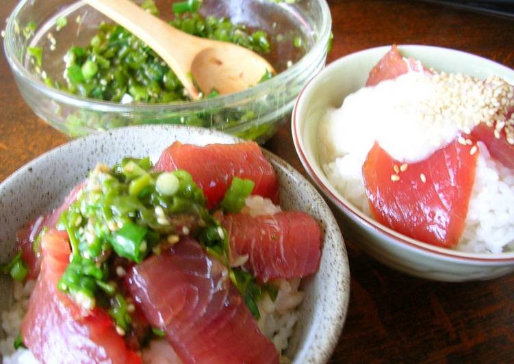 Recipe of Award-winning Ocean Bowl with Tuna and Mekabu