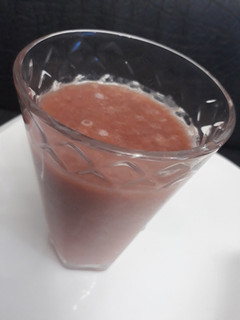 A picture of Banana and watermelon smoothie.