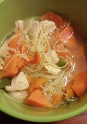 A picture of Chicken soup.