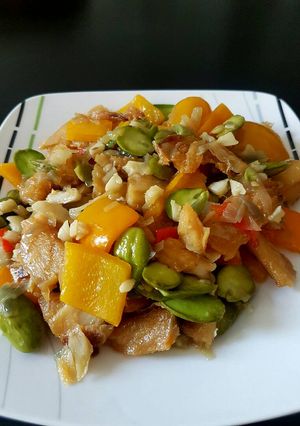 Foto resep Oseng pete ikan asin