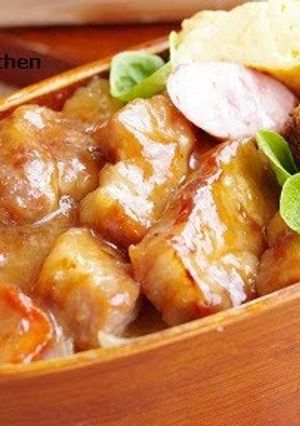 A picture of Miso-Marinated Pork for Bento.