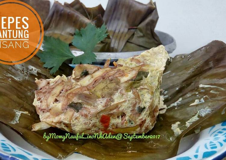 Langkah meracik Pepes jantung pisang /sunda:pais oer #pr_masakanbungkusdaun, Menggugah Selera