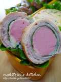 Japanese-style Meat Rolls with Fish Sausage - For Bentos