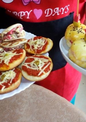 صورة لوصفة مملحات بعجينة واحدة ❤️🍕