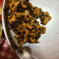 A picture of Aloo methi.