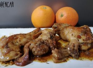 Foto principal de Conejo en salsa de naranja y tomillo