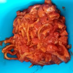 A picture of spaghetti mix.