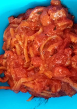 A picture of spaghetti mix.