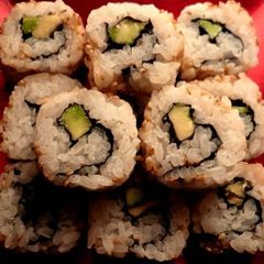 A picture of Vegetarian California Rolls.
